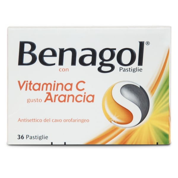 BENAGOL VIT C*36PAST ARANCIA
