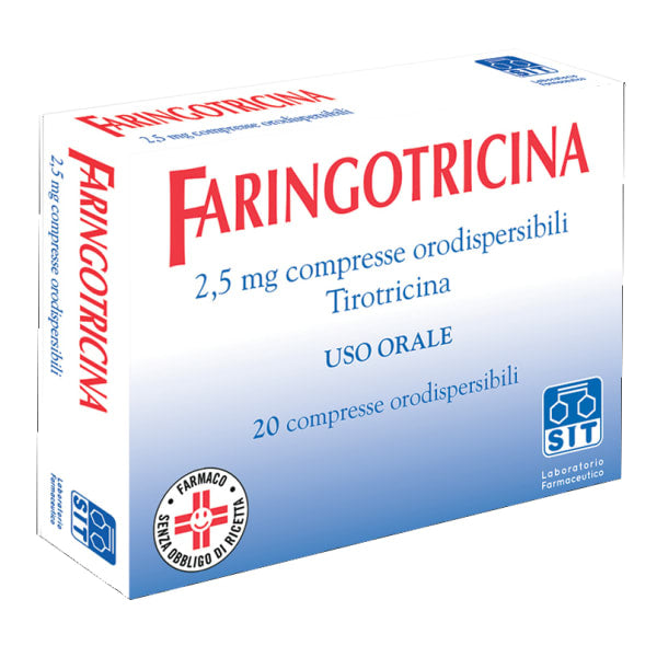 FARINGOTRICINA*20CPR ORO 2,5MG