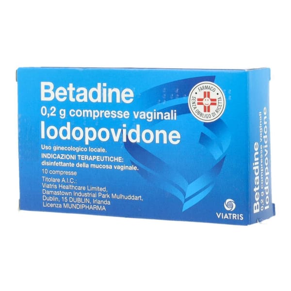 BETADINE*10CPR VAG 200MG