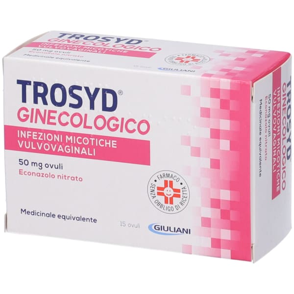TROSYD GINECOL*15 OV VAG 50MG