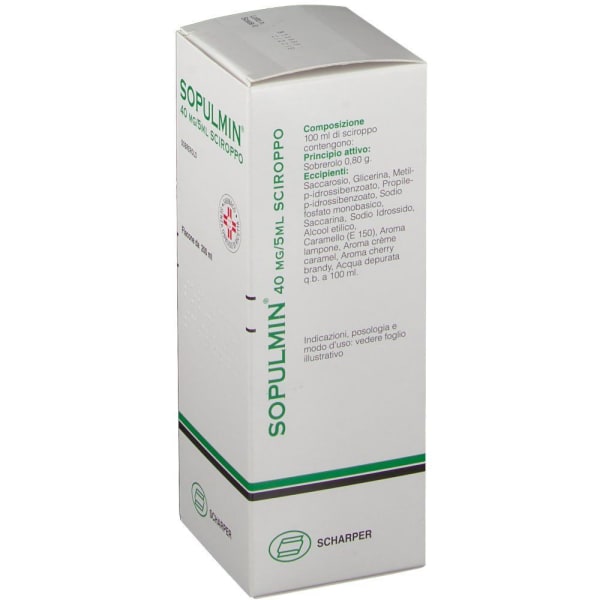 SOPULMIN*SCIR 200ML 0,8G/100ML