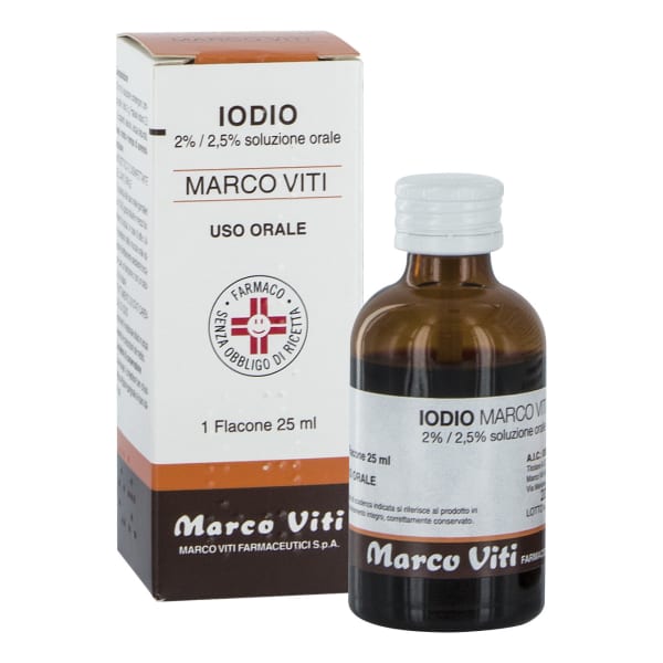 IODIO OS SOLUZ MV*25ML 2%+2,5%