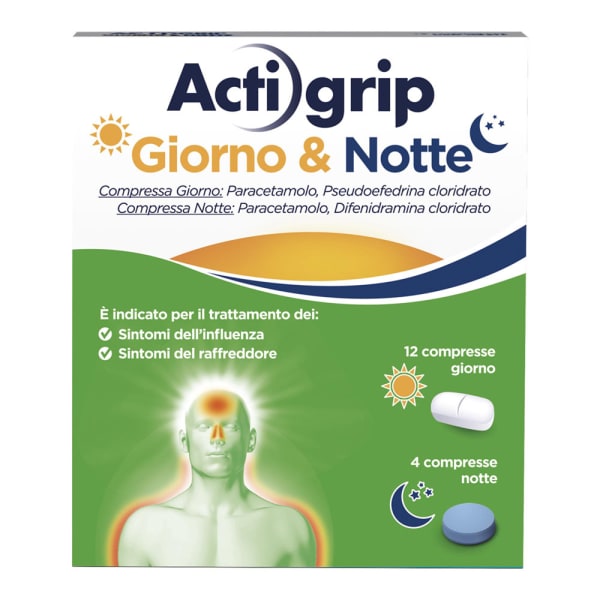 Actigrip giorno&notte*12+4cpr