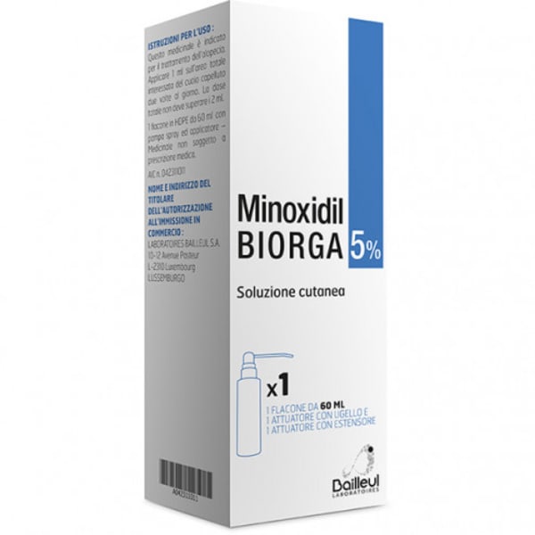 MINOXIDIL BIORGA*SOL CUT60ML5%