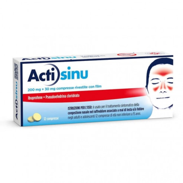 ACTISINU*12CPR 200MG+30MG