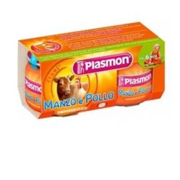 Plasmon omog manzo/pol 80gx2pz