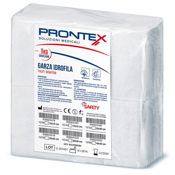 GARZA PRONTEX 40X40CM 1KG