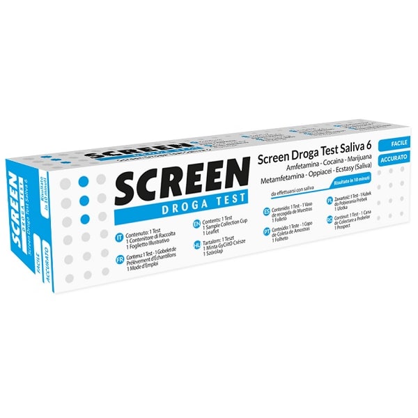 SCREEN DROGA TEST SALIVA 6DROG