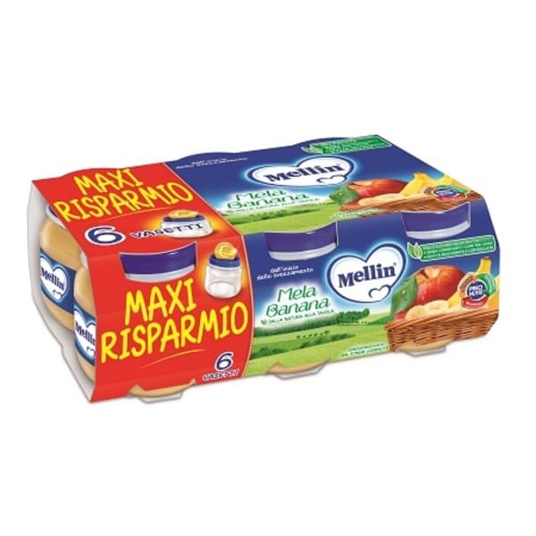 Mellin omog mela banana 6x100g