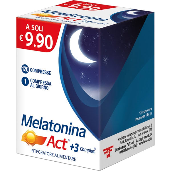MELATONINA ACT +3COMPLEX120CPR