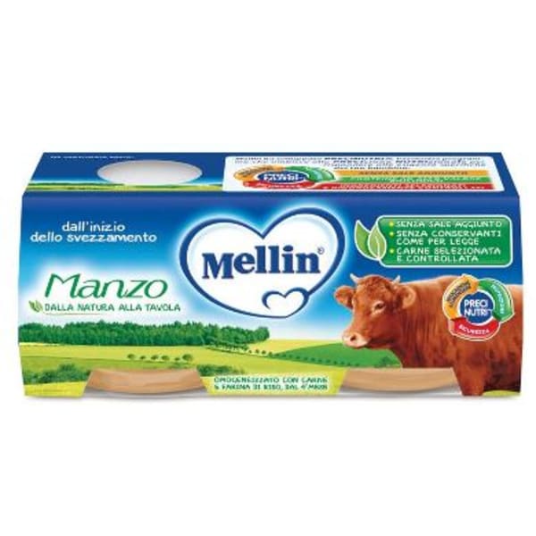 Mellin omog manzo 2x120g