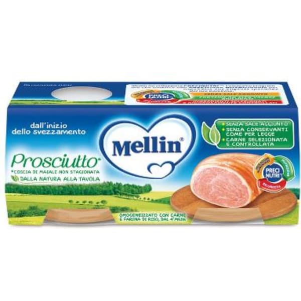 Mellin omog prosciutto 2x120g
