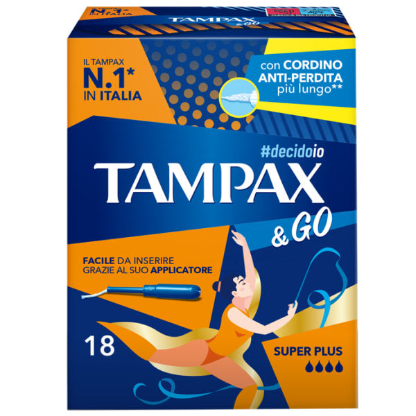 TAMPAX &GO SUPER PLUS 18PZ