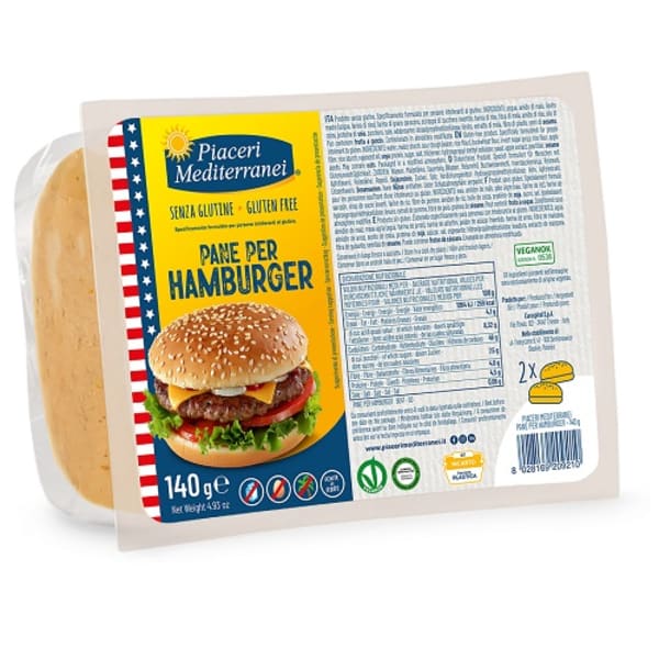 PIACERI MEDIT PANE HAMBURG140G