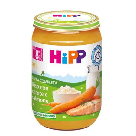HIPP RISO CAROTE/SALMONE 220G