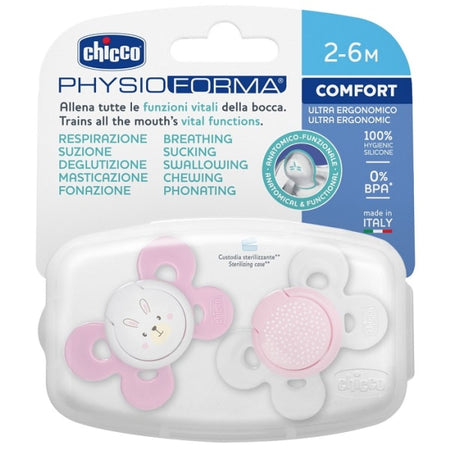 CH SUCCH COMF GIRL SIL 2-6M 2P