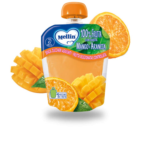 Mellin pouch arancia mango 90g