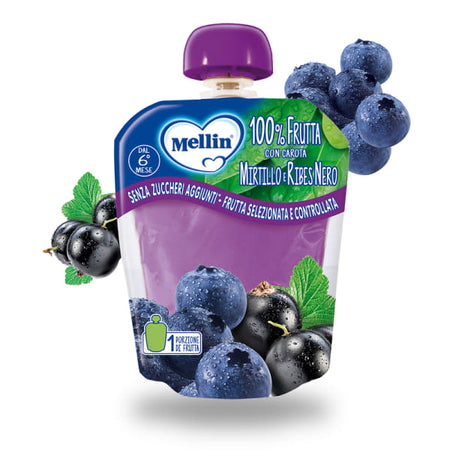 Mellin pouch mirtillo/ribes90g