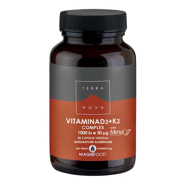 TERRANOVA VITAMINA D3+K2 50CPS