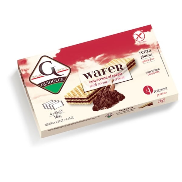 WAFER CREMA CACAO 4X45G