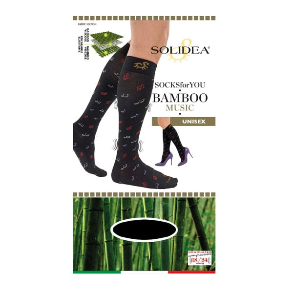 SOCKS FY BAMBOO MUSIC NERO XL