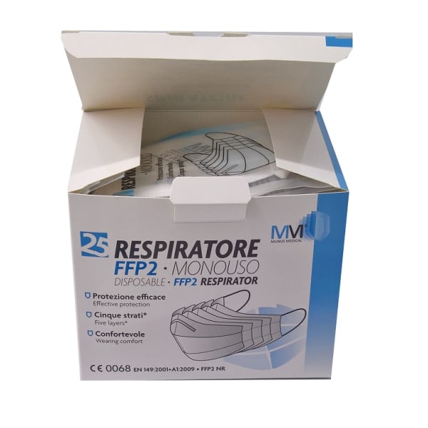 MUNUS MED RESPIRATORE FFP2 25P