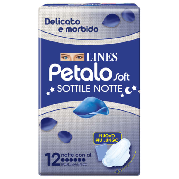 Lines petalo soft notte 12pz