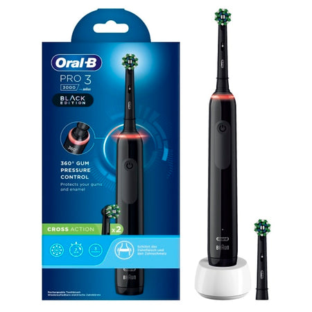 ORALB PRO 3 BLACK SPAZZ+2REF