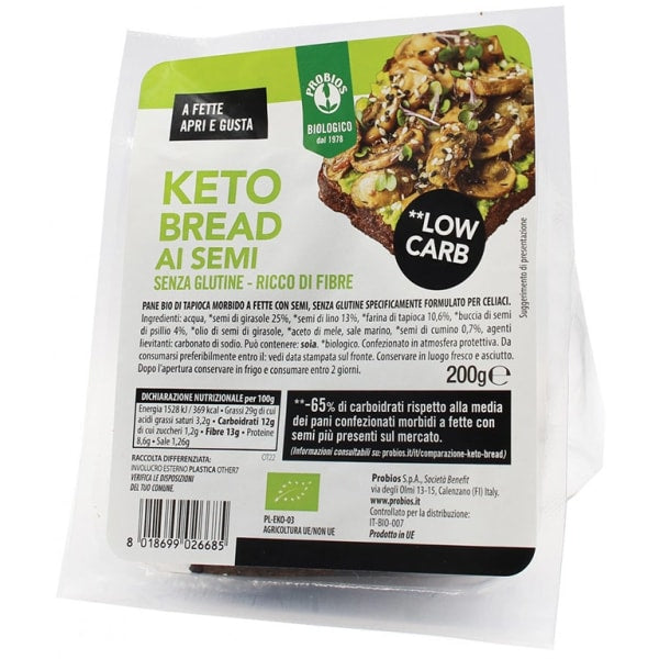 PROBIOS KETO BREAD C/SEMI 200G