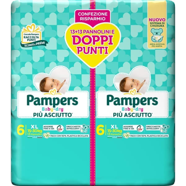 PAMPERS BD DUO DOWNCOUNT XL26P