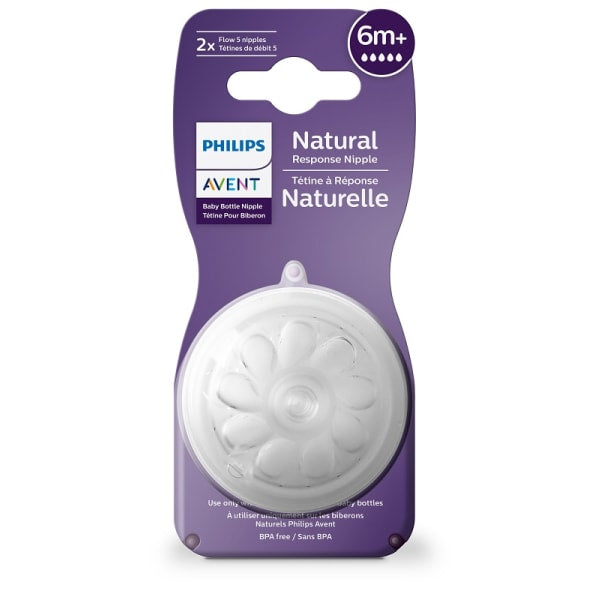 AVENT TETT NAT RESP F5 6M+ 2PZ