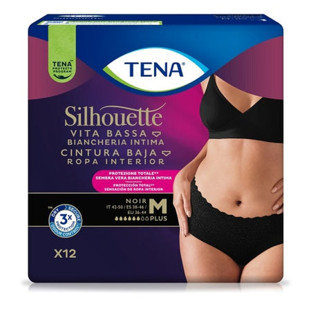 TENA SILHOUETTE NOIR M V/B 12P