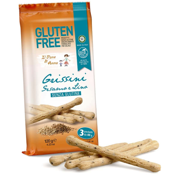 PANE ANNA GRISSINI SE/LI 3X40G