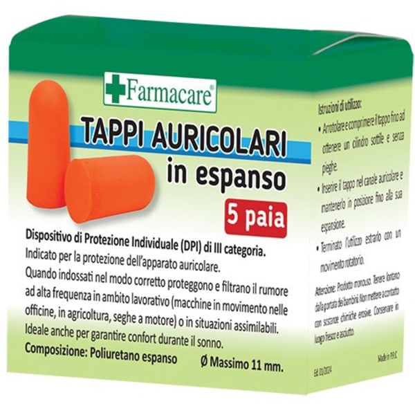 TAPPI AURICOLARI ESPANSO 5PAIA
